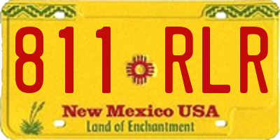 NM license plate 811RLR