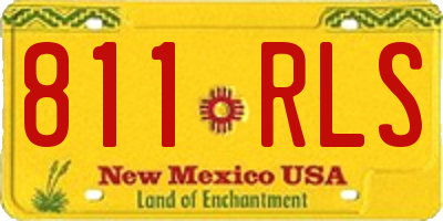 NM license plate 811RLS