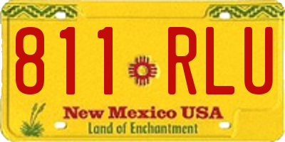 NM license plate 811RLU
