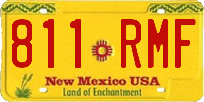 NM license plate 811RMF