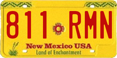 NM license plate 811RMN