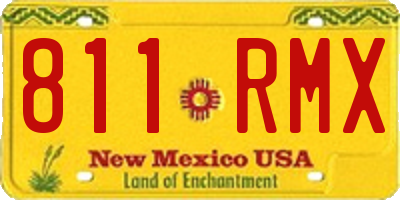 NM license plate 811RMX
