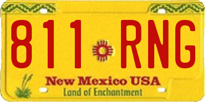 NM license plate 811RNG