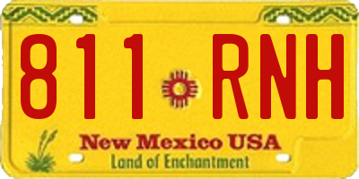 NM license plate 811RNH