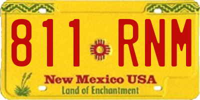 NM license plate 811RNM
