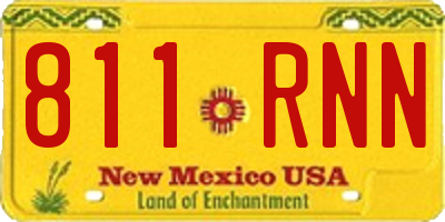 NM license plate 811RNN