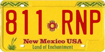 NM license plate 811RNP