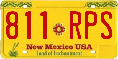 NM license plate 811RPS