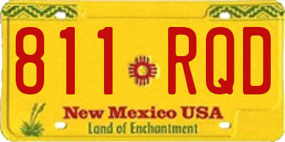 NM license plate 811RQD