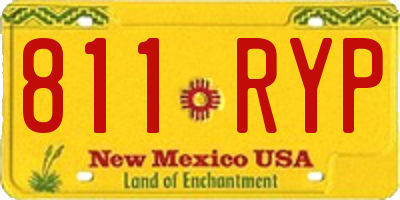 NM license plate 811RYP