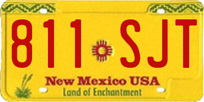 NM license plate 811SJT