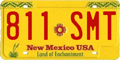 NM license plate 811SMT