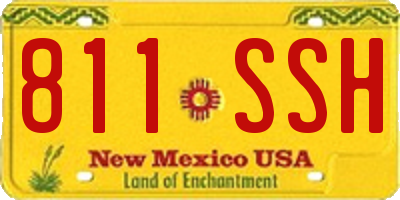 NM license plate 811SSH