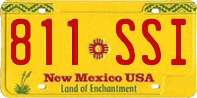 NM license plate 811SSI
