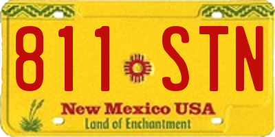 NM license plate 811STN