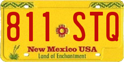 NM license plate 811STQ