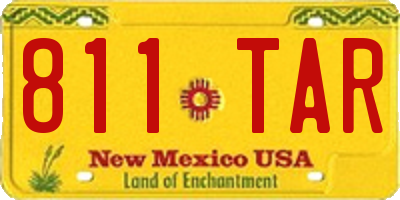 NM license plate 811TAR