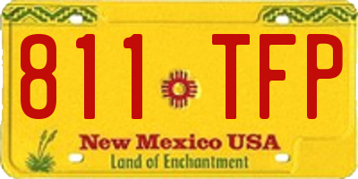 NM license plate 811TFP