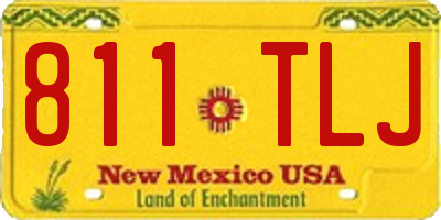 NM license plate 811TLJ
