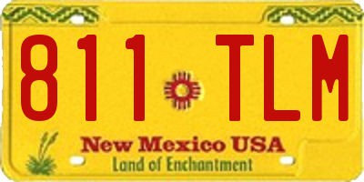 NM license plate 811TLM
