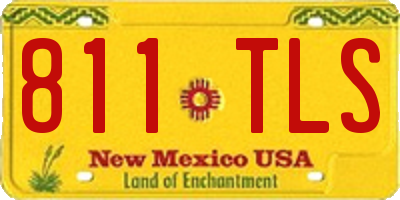 NM license plate 811TLS
