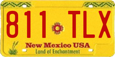 NM license plate 811TLX