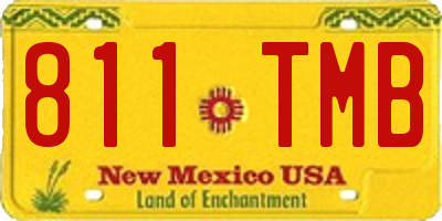 NM license plate 811TMB