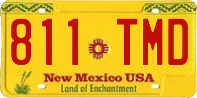 NM license plate 811TMD