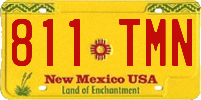 NM license plate 811TMN