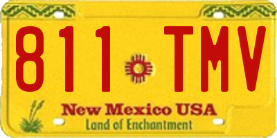 NM license plate 811TMV