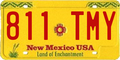 NM license plate 811TMY