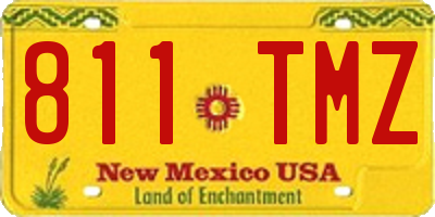 NM license plate 811TMZ