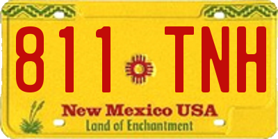 NM license plate 811TNH