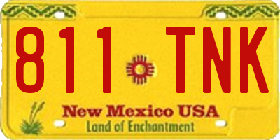 NM license plate 811TNK