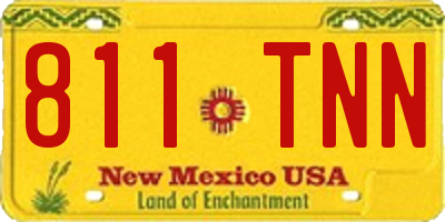 NM license plate 811TNN