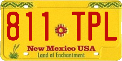 NM license plate 811TPL