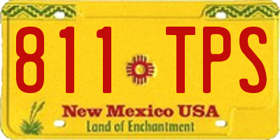 NM license plate 811TPS