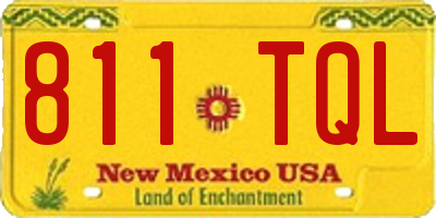 NM license plate 811TQL