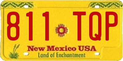NM license plate 811TQP