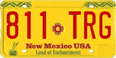 NM license plate 811TRG