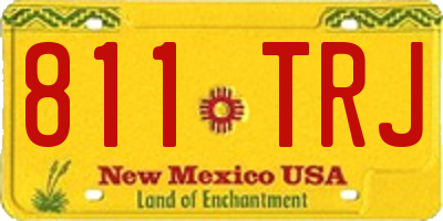 NM license plate 811TRJ