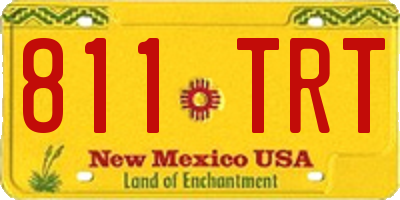 NM license plate 811TRT