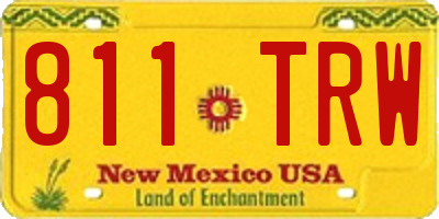 NM license plate 811TRW