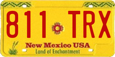 NM license plate 811TRX