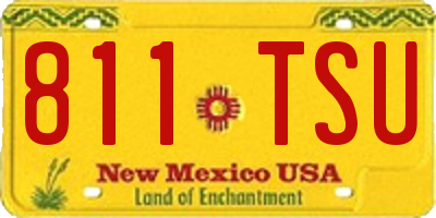 NM license plate 811TSU