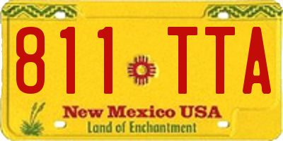 NM license plate 811TTA