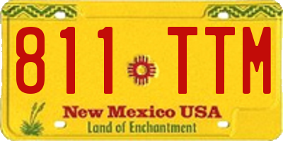 NM license plate 811TTM