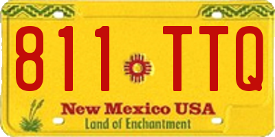 NM license plate 811TTQ