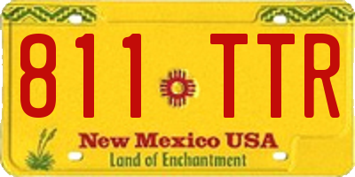 NM license plate 811TTR