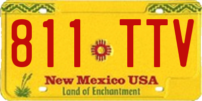 NM license plate 811TTV
